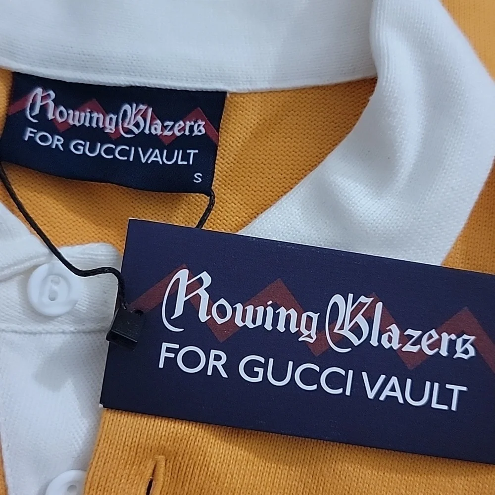 Rowing Blazers x Gucci Vault Polo Rugby Shirt with Dodo Embroidery Small NWT